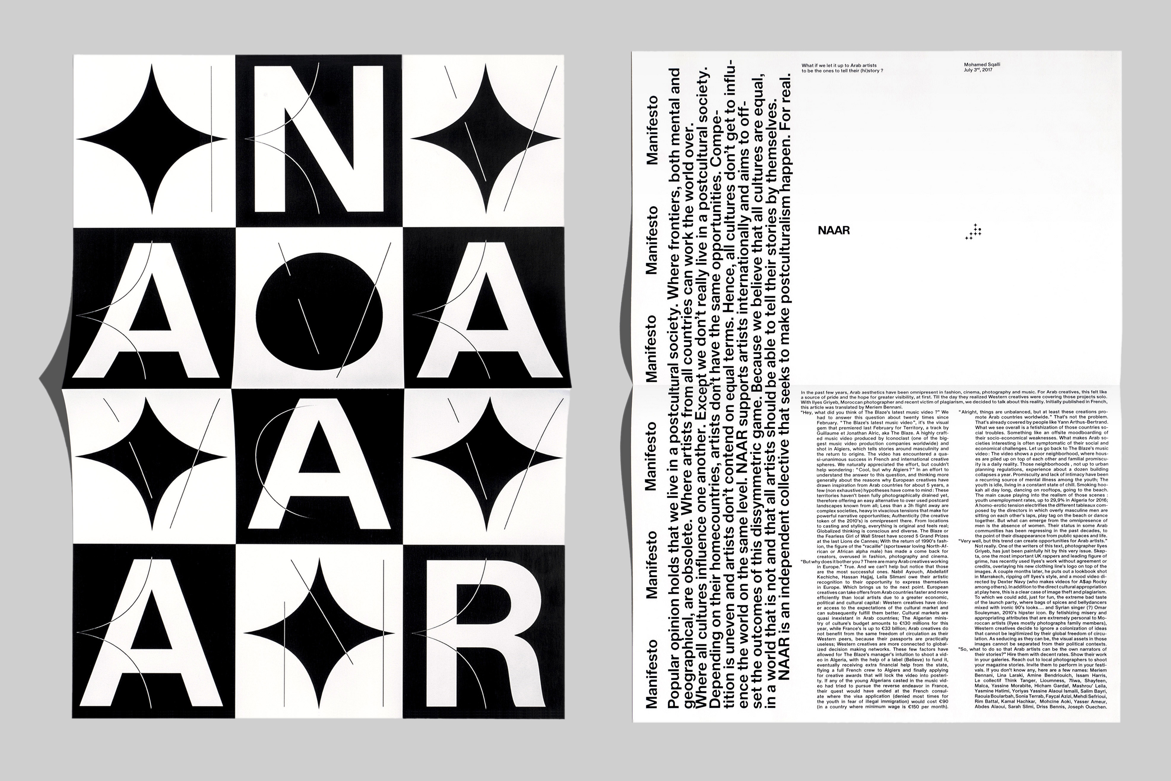 Montasser Drissi, NAAR Manifesto poster, 2018