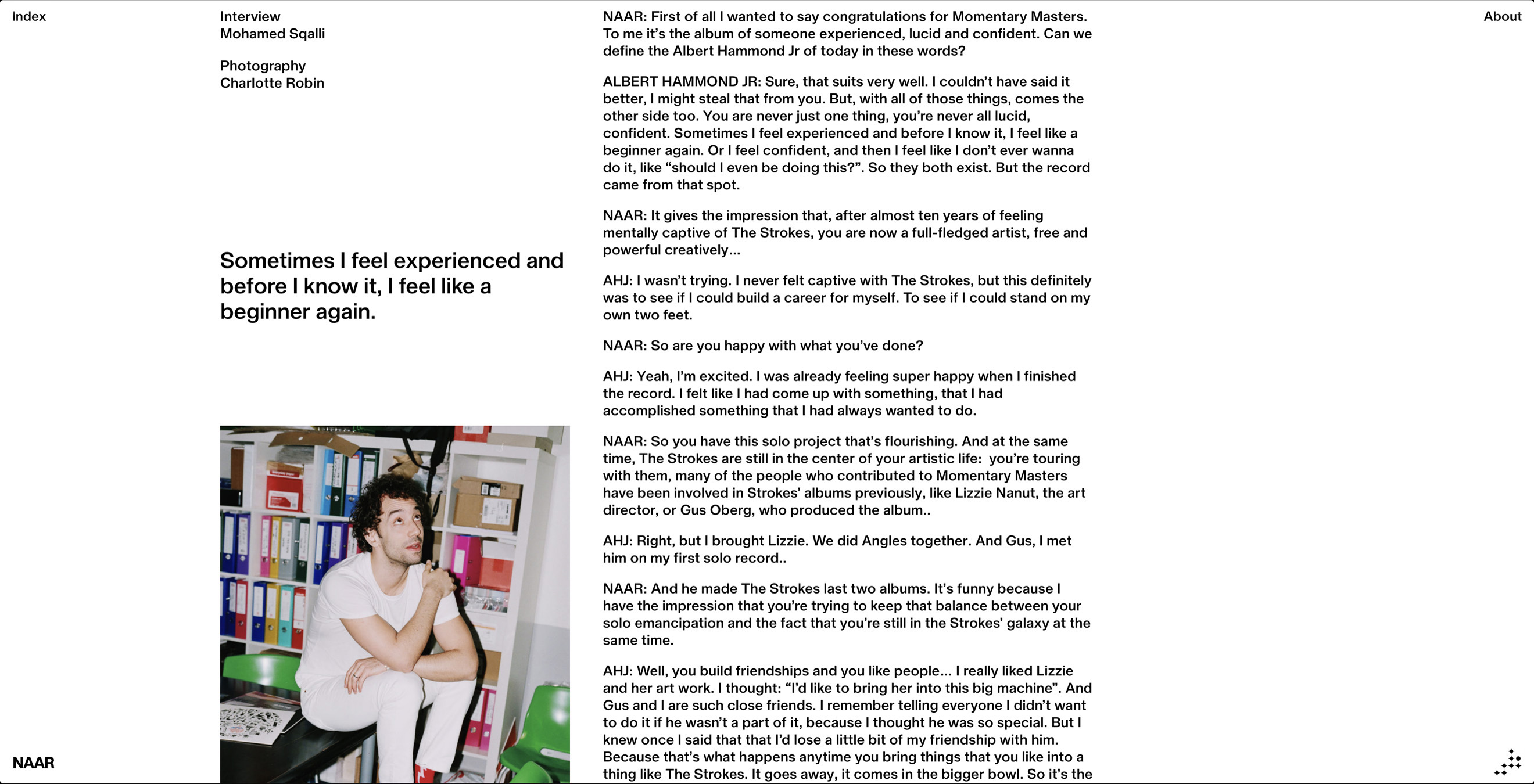 Montasser Drissi, NAAR Website, 2018